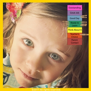 Behavior Management Flip Chart With Rainbow Markers - Primary - 1 flip chart,  8 markers